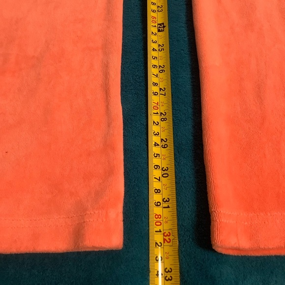 Juicy Couture Coral Terry Pants 30 x 32 Zip Up Hoodie with Crest - Picture 8 of 16